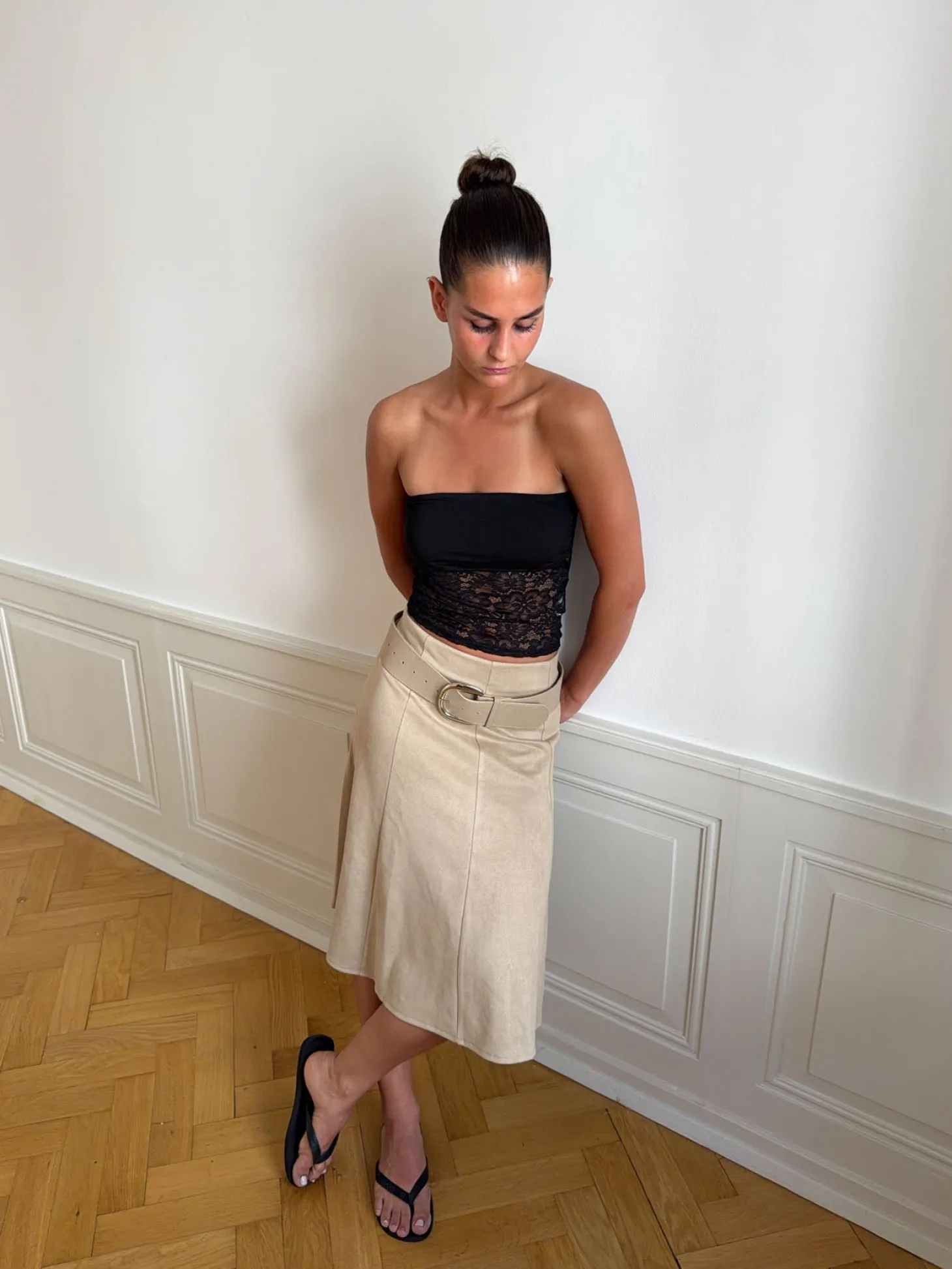 Zera tubetop i blonde - Sort