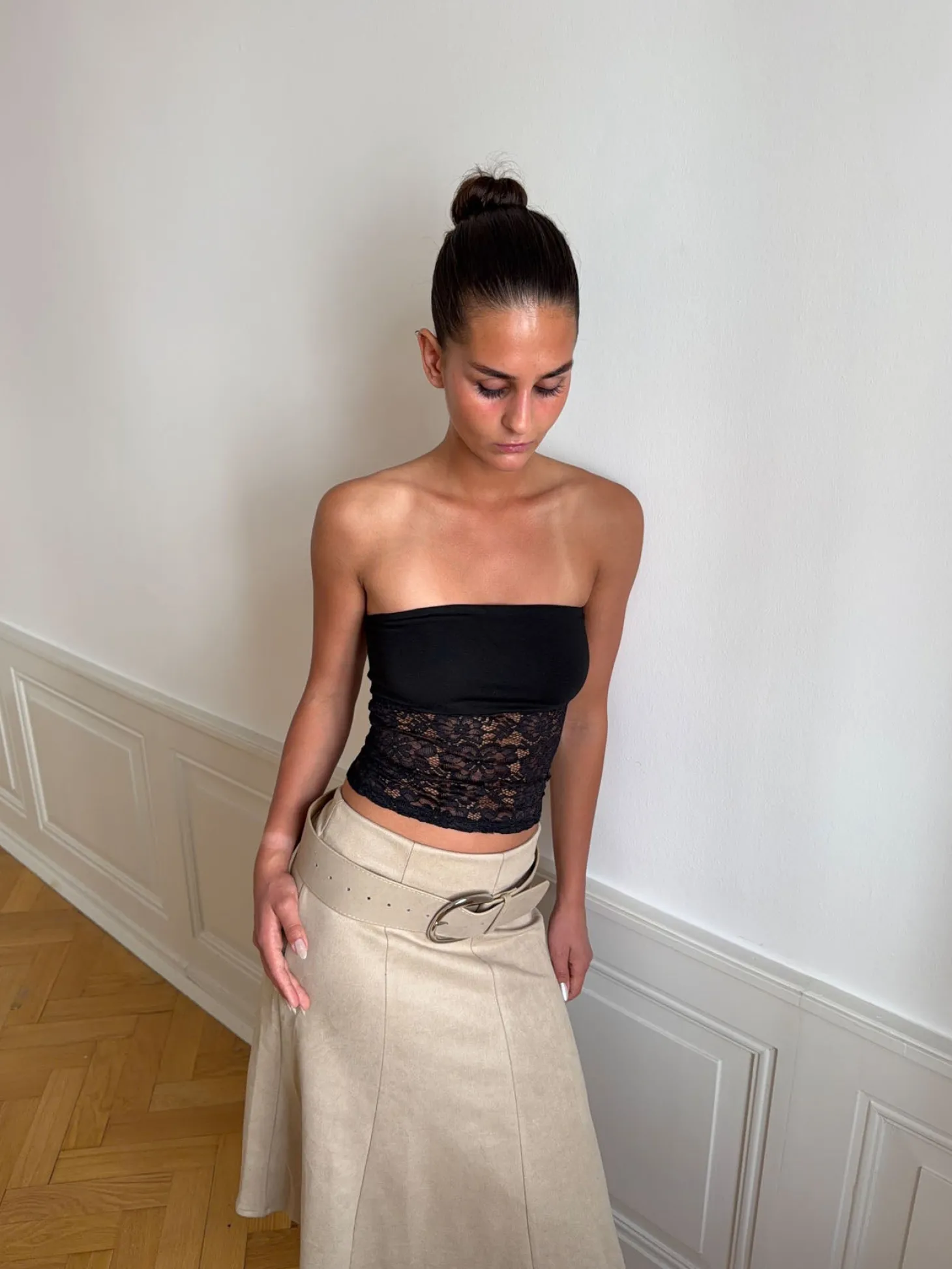Zera tubetop i blonde - Sort