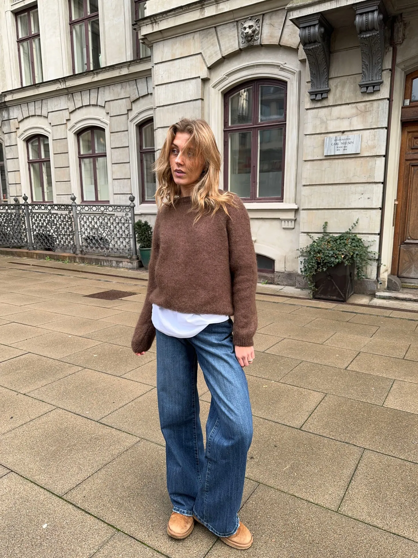 Zuzanna mohair striktrøje - Brun